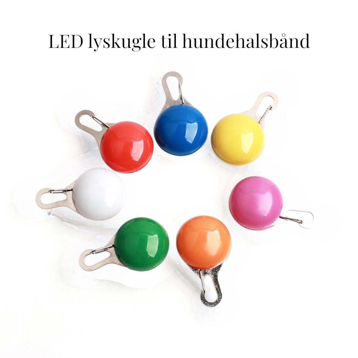 LED lyskugle til halsbånd