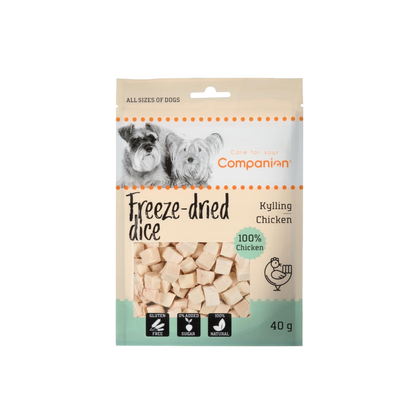 Companion Freeze-dried Dice - kylling